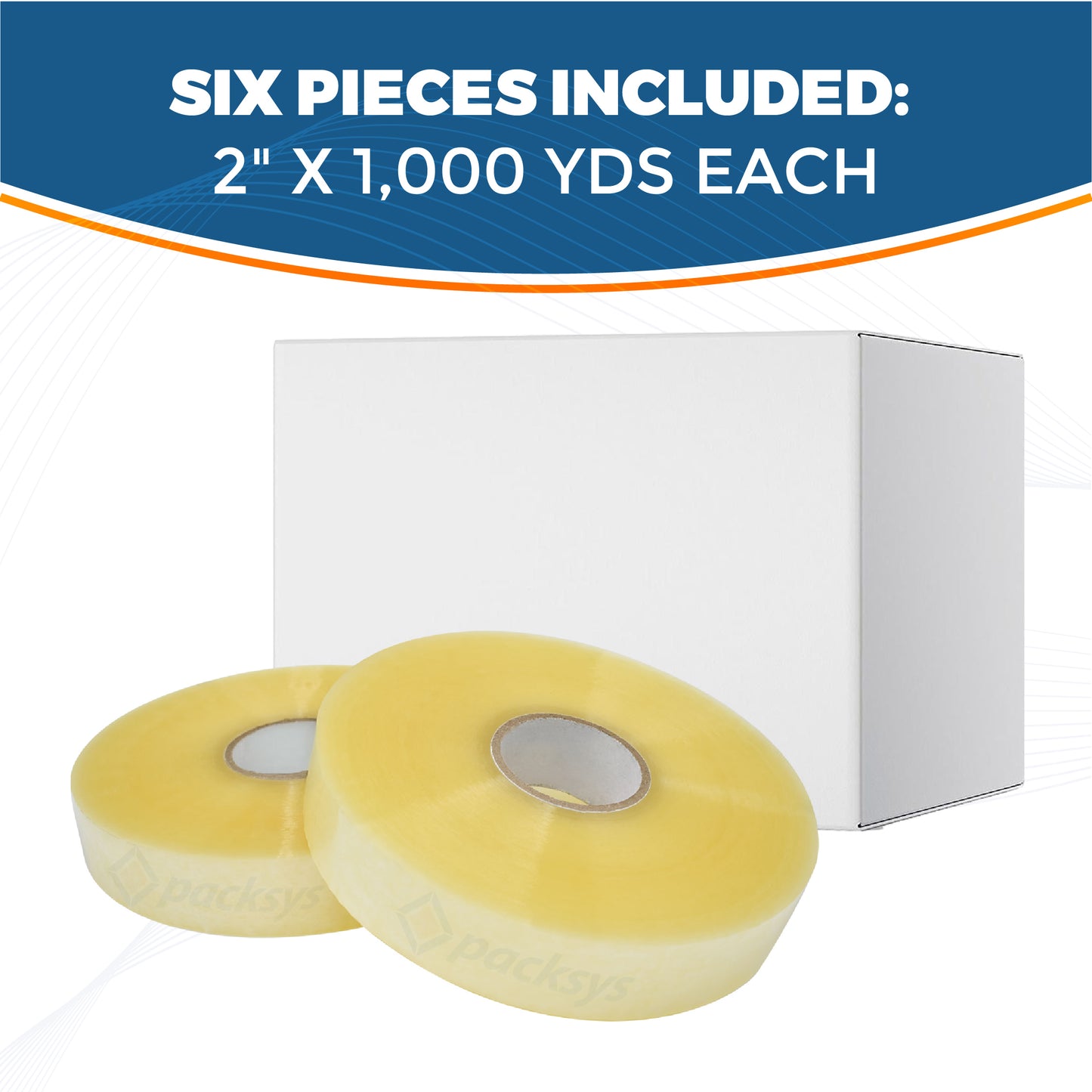 Packsys Automatic Clear Tape 2" x 1000 yards