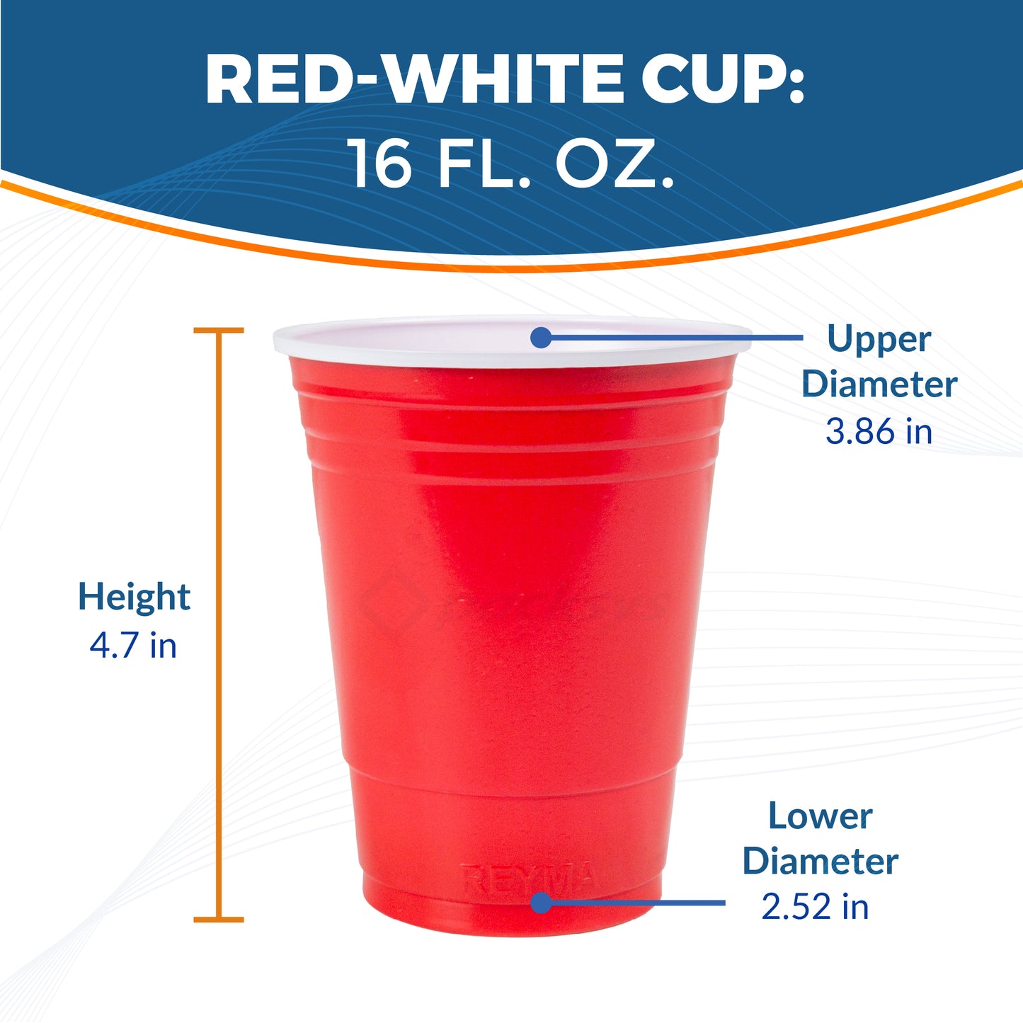 Red Cups for Party Reyma 16oz